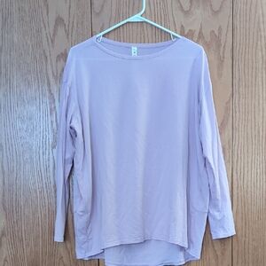 lululemon athletica Light Purple Long Sleeve Top